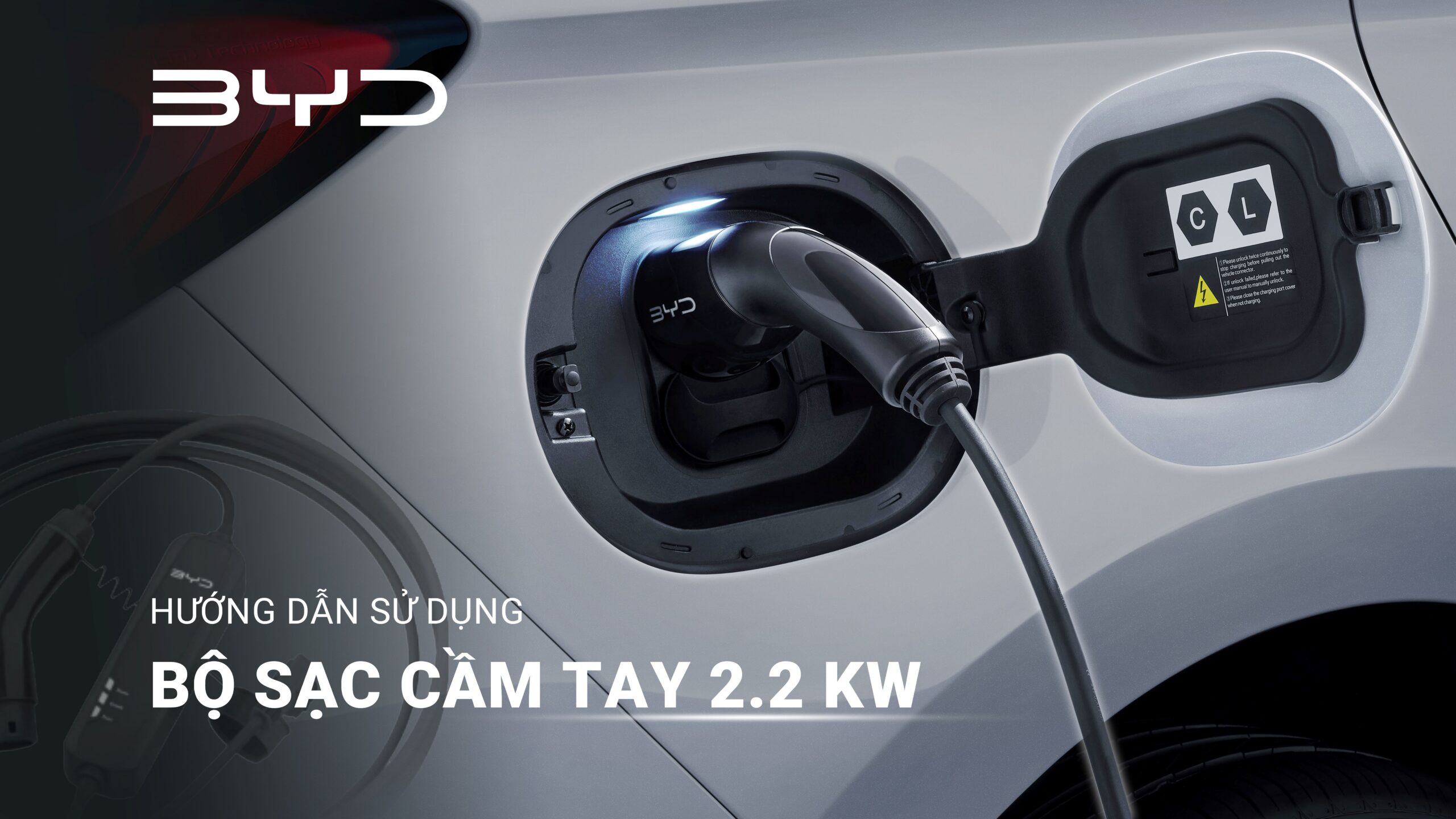 Bộ sạc cầm tay BYD 2,2 Kư