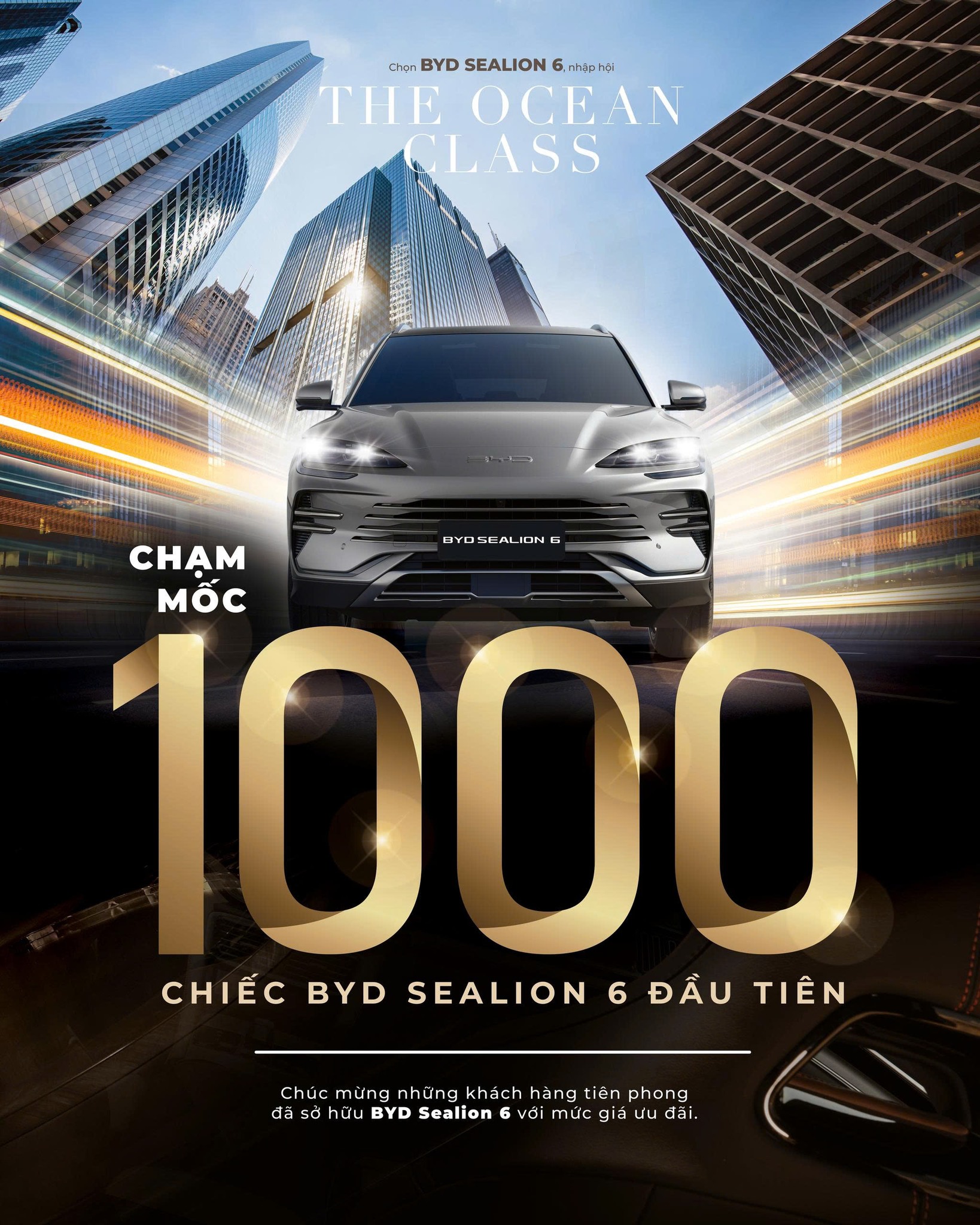BYD Sealion 6 đạt mốc 1000 đơn hàng