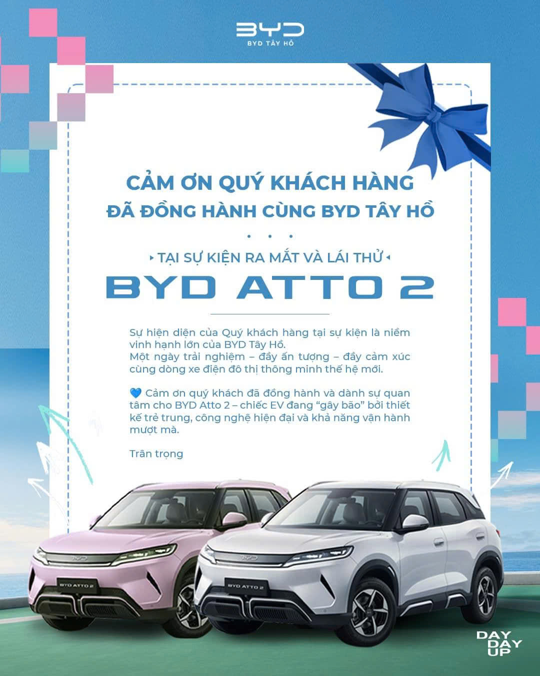 BYD Atto 2 ra mắt thành công tại BYD Tây Hồ